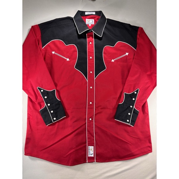 Panhandle Slim Other - Vintage Panhandle Slim Retro Rockabilly Pearl Snap Western Shirt XL Cowboy NWOT